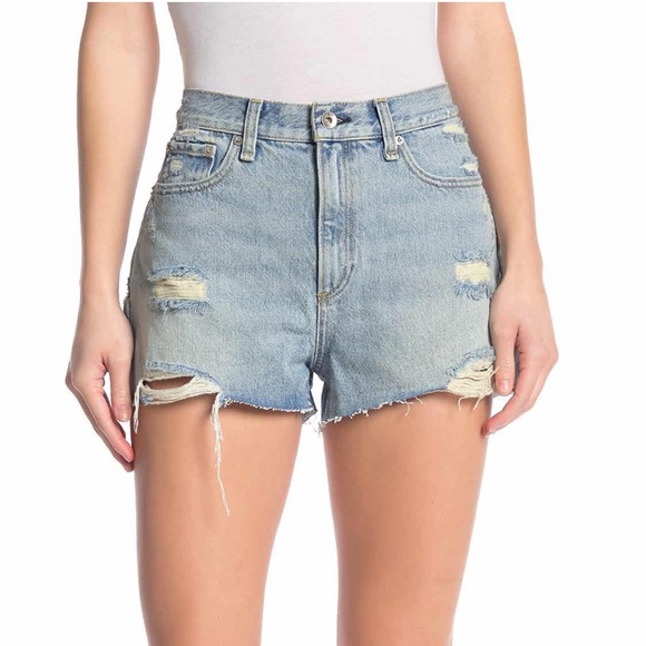 rag & bone Pants - Rag & Bone Maya High Rise Denim Shorts 28